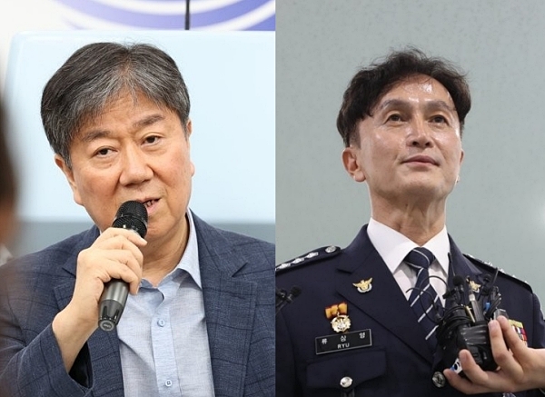 김대기 대통령 비서실장, 류삼영 울산 중부경찰서장 (사진=연합뉴스)