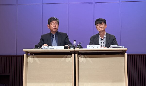 KBS는 13일 서울 여의도 KBS 아트홀에서 '수신료 이슈 관련 기자간담회'를 열었다.(사진=미디어스)