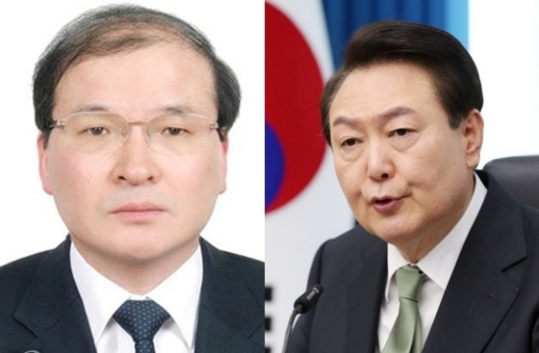 이상인 방송통신위원회 상임위원, 윤석열 대통령 (사진=연합뉴스)