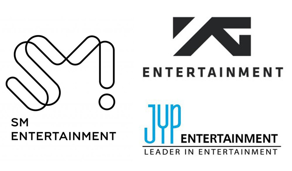 SM, YG, JYP엔터테인먼트 로고 이미지