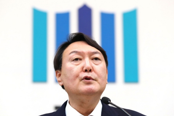 윤석열 대통령이 2019년 7월 서울 서초구 대검찰청에서 열린 검찰총장 취임식에서 취임사 하는 모습 (사진=연합뉴스)