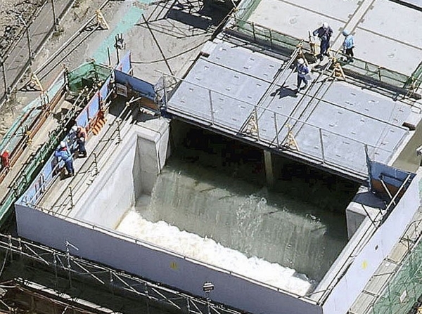 24일 오염수 해양 방류를 시작한 후쿠시마 제1원자력발전소의 모습 (사진=연합뉴스)
