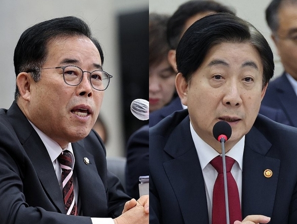 국민의힘 박성중 의원(왼쪽), 이동관 방송통신위원장 (사진=연합뉴스)
