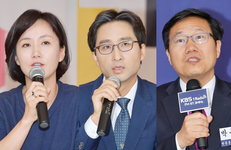 (왼쪽부터)KBS 정세진 아나운서, 김원장 기자, 박종훈 기자 (사진=KBS)