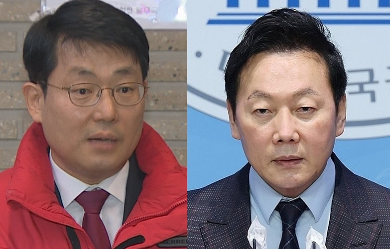 국민의힘 도태우 후보(왼쪽)와 더불어민주당 정봉주 후보 (사진=연합뉴스)