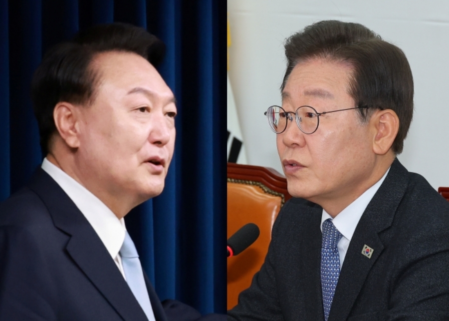 윤석열 대통령과 이재명 더불어민주당 대표 (사진=연합뉴스)