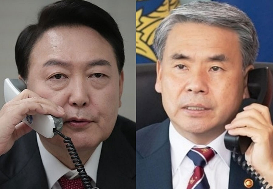 윤석열 대통령과 이종섭 전 국방부 장관 (사진=연합뉴스)