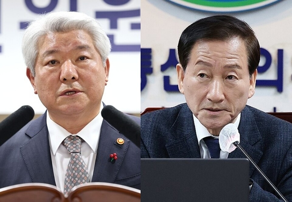 김홍일 방송통신위원장(왼쪽), 류희림 방송통신심의위원장 (사진=연합뉴스)