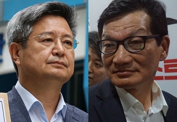 김장겸 국민의힘 의원(왼쪽), 최기화 EBS 감사 (사진=연합뉴스, 미디어스)