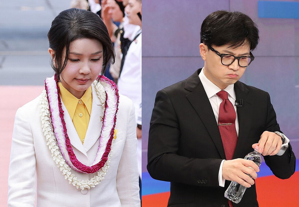 김건희 씨와 한동훈 전 국민의힘 비상대책위원장 (사진=연합뉴스)