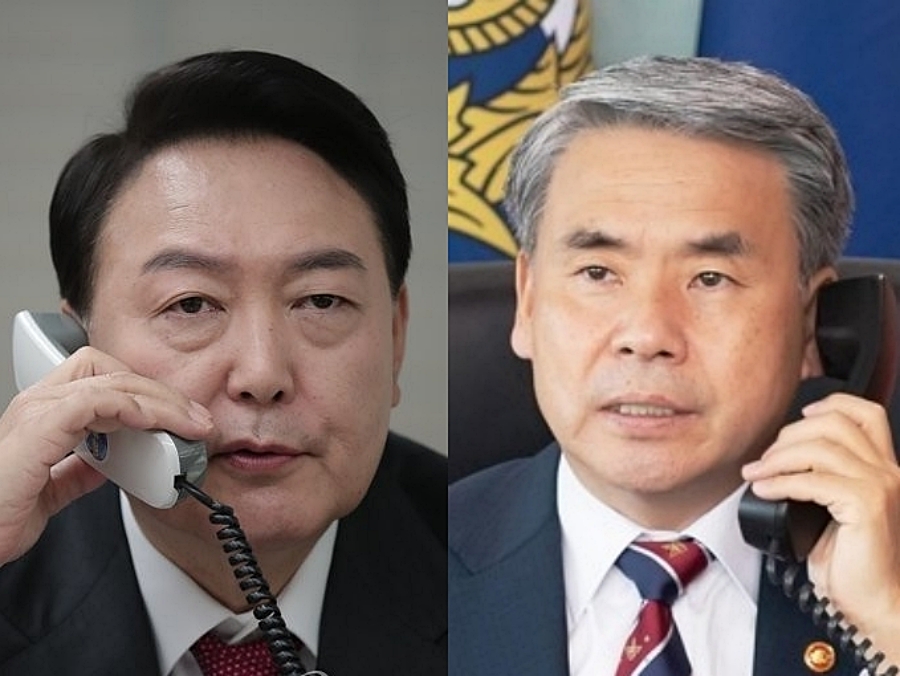 윤석열 대통령과 이종섭 전 국방부 장관 (사진=연합뉴스)