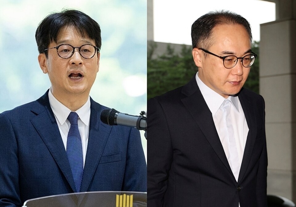 이창수 서울중앙지검장(왼쪽)과 이원석 검찰총장 (사진=연합뉴스)