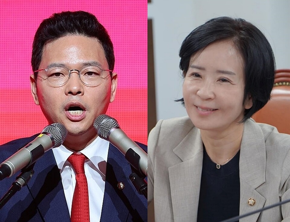 국회 과학기술정보방송통신위원회 소속 국민의힘 박정훈·최수진 의원 (사진=연합뉴스, 최수진 의원 페이스북)