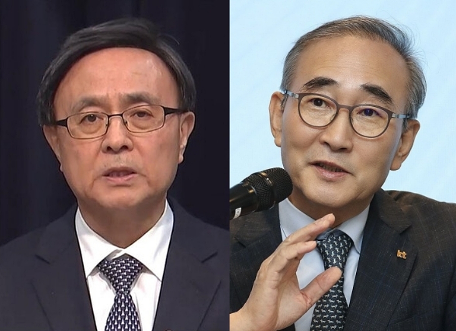 김백 YTN 사장, 김영섭 KT 사장 (사진=YTN 보도화면, 연합뉴스)