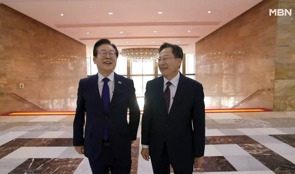 9월 29일 MBN '시사스페셜-정운갑의 집중분석' 이재명 민주당 대표 인터뷰 방송화면 갈무리 (MBN뉴스 유튜브)