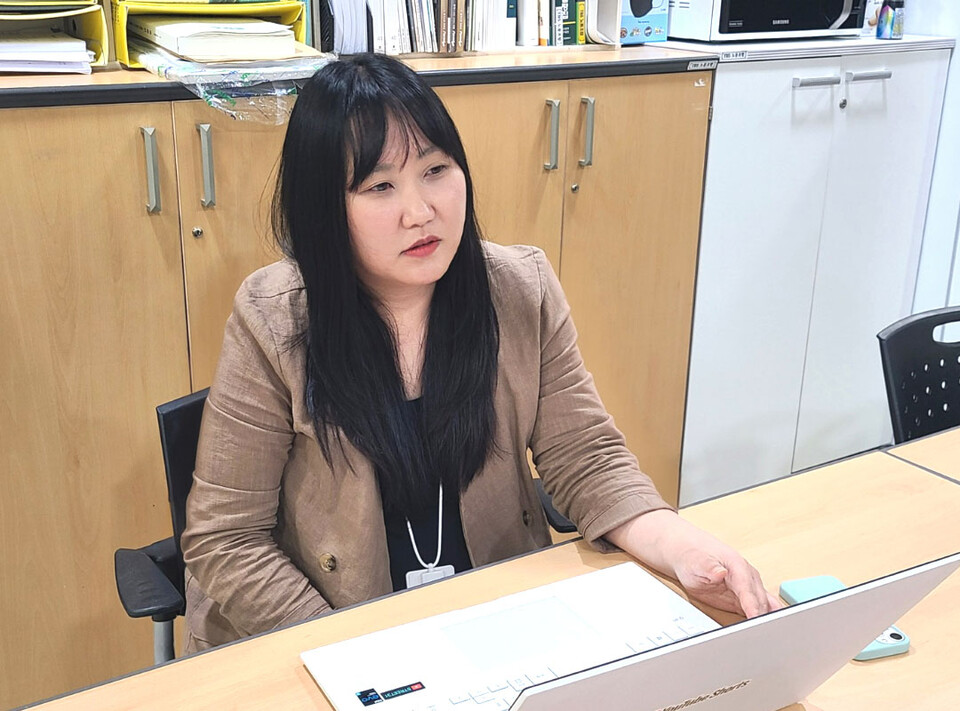 송지연 언론노조 TBS지부 공동 비대위원장