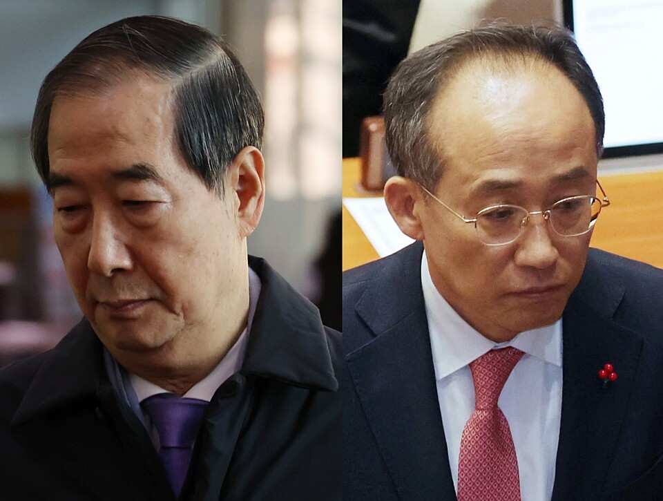 한덕수 국무총리, 추경호 국민의힘 원내대표 (사진=연합뉴스)