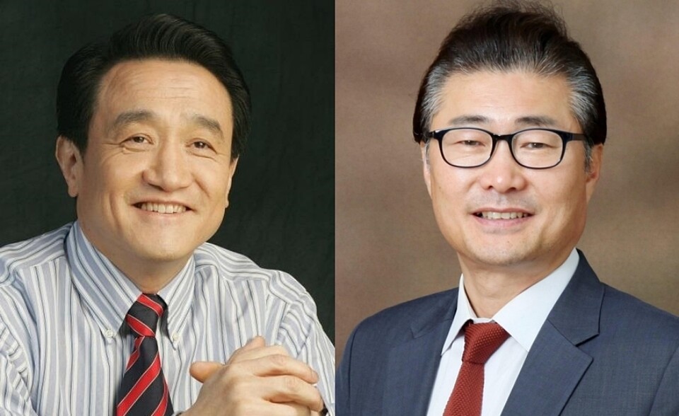 경인방송 조동성 회장(왼쪽), 권혁철 전 대표 (사진=연합뉴스)