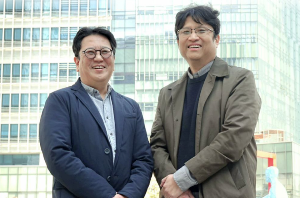 제16대 전국언론노동조합 MBC본부 집행부 선거에 나선 전성관 본부장 후보(왼쪽)와 민성빈 수석부본부장 후보 (사진=언론노조 MBC본부)