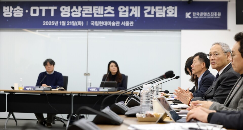 문체부 방송·OTT영상콘텐츠업계 현장 간담회 [문화체육관광부 제공]