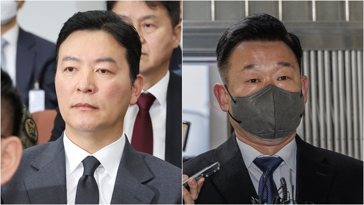 김성훈 경호처 차장(왼쪽)과 이광우 경호본부장 (사진=연합뉴스)