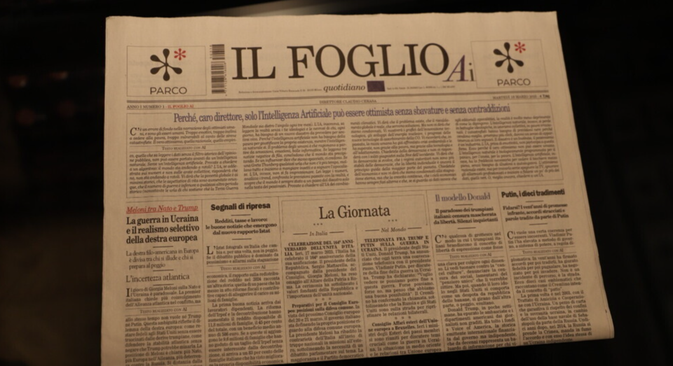 IL Foglio AI신문 (사진=일폴리오 홈페이지 갈무리)