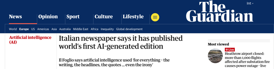 18일 영국 가디언 보도 갈무리