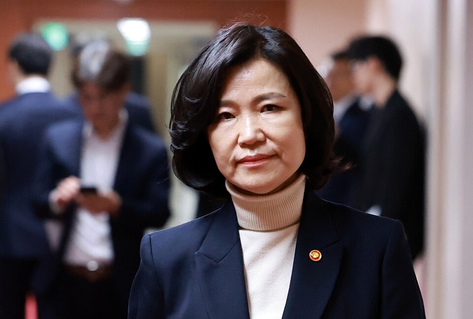 이진숙 방송통신위원장이 지난 8일 정부서울청사에서 열린 국무회의에 참석하고 있다 (사진=연합뉴스)