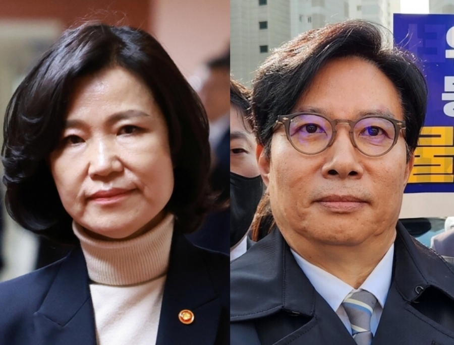 지난 7일 서울행정법원은 이진숙 방송통신위원장(왼쪽)의 신동호 EBS 사장 임명 효력을 정지한다고 결정했다(사진=연합뉴스, 미디어스)