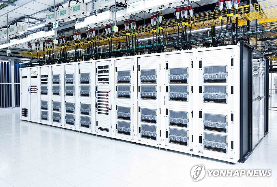 AI 데이터 센터의 내부 [연합뉴스 자료사진]