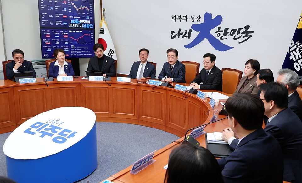 더불어민주당 이재명 대표가 지난 3월 10일 서울 여의도 국회에서 열린 최고위원회의에서 발언하고 있다(사진=연합뉴스)