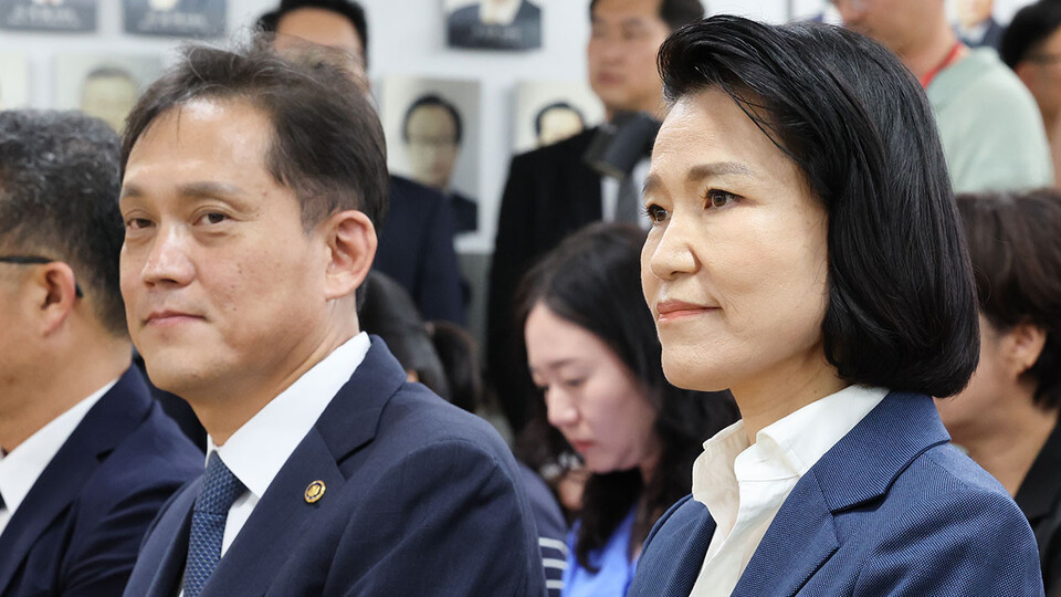 이진숙 방통위원장, 김태규 부위원장(연합뉴스)