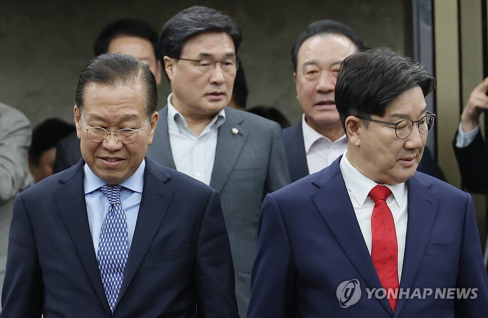 국민의힘 권영세 비대위원장, 권성동 원내대표 (사진=연합뉴스) 