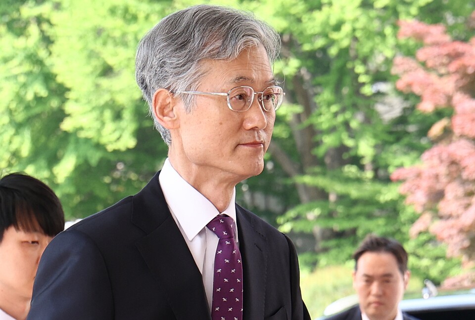 국회 법제사법위원회의 '사법부 대선개입 의혹 진상규명 청문회'가 예정된 14일 오전 조희대 대법원장이 서울 서초구 대법원으로 출근하고 있다 (사진=연합뉴스)