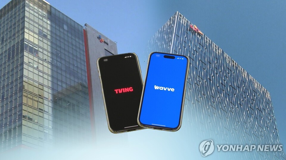 넷플릭스 넘어서나…국내 OTT 티빙·웨이브, 합병 추진(CG) [연합뉴스TV 제공]