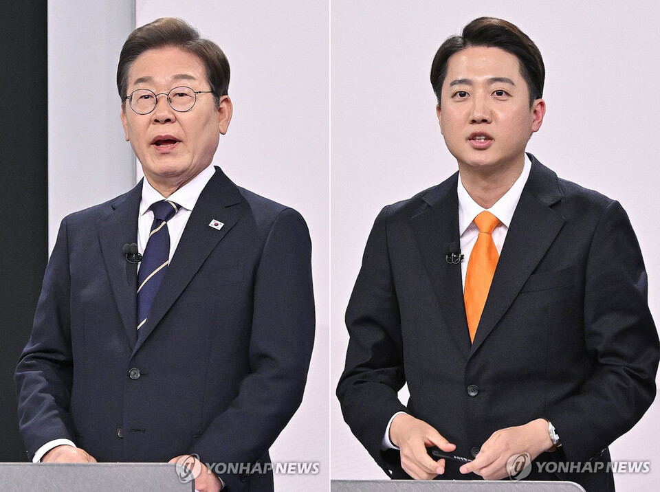 이재명 민주당 대선후보(왼쪽)와 이준석 개혁신당 대선후보(오른쪽) (사진=연합뉴스)