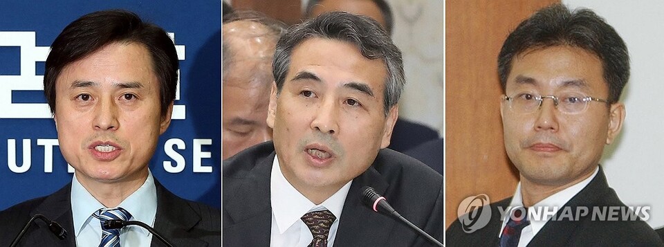 이재명 대통령이 내란 특검으로 조은석 전 감사원장 권한대행을(왼쪽부터), 김건희 특검으로 민중기 전 서울중앙지방법원장을, 채상병 특검으로 이명현 전 국방부 검찰단 고등검찰부장을 지명했다고 더불어민주당이 13일 발표했다.(연합뉴스)