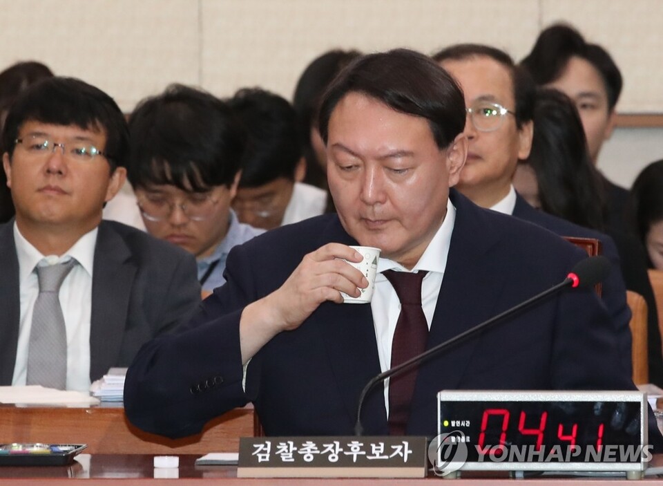 지난 2019년 7월 8일 국회 법제사법위원회 윤석열 검찰총장 인사청문회 (사진=연합뉴스)