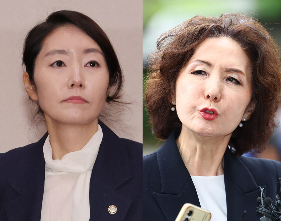강선우 여성가족부 장관 후보자(왼쪽), 이진숙 교육부 장관 후보자 (사진=연합뉴스)