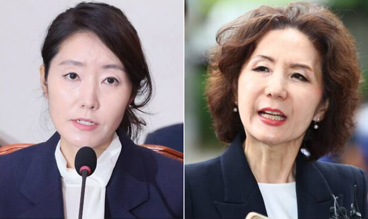 강선우 여성가족부 장관 후보자(왼쪽)와 이진숙 부총리 겸 교육부 장관 후보자(연합뉴스)