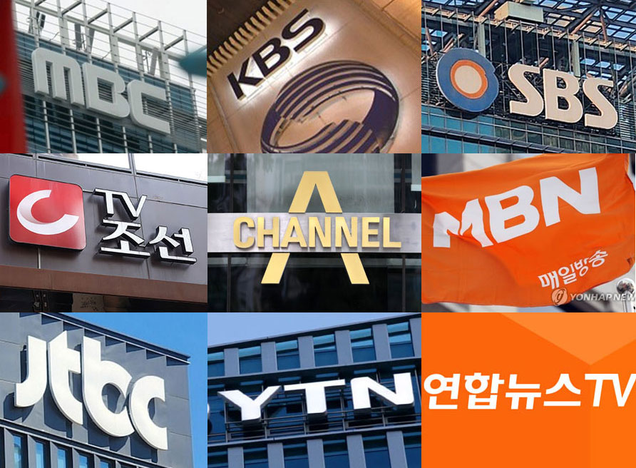 지상파, 종편, 보도전문채널