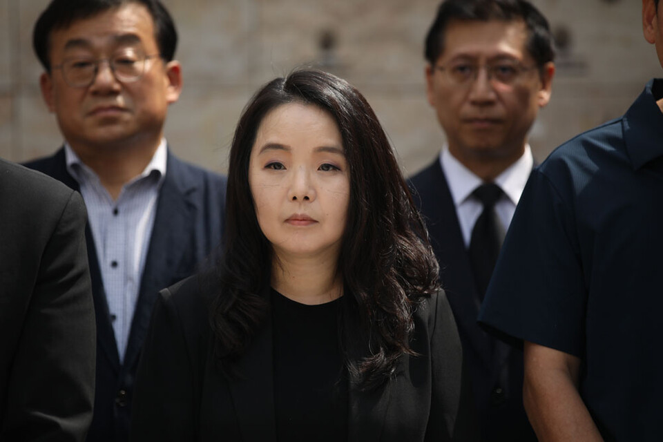 8월 21일 진행된 故 이용마 기자 6주기 추도식- 배우자 김수영 씨 (사진=언론노조 MBC본부)