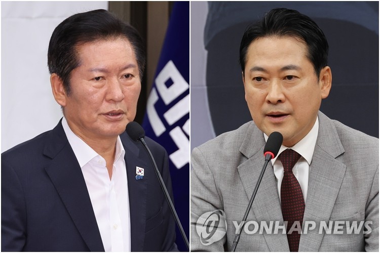 정청래 더불어민주당 대표(왼쪽)와 장동혁 국민의힘 대표 [연합뉴스 자료사진]