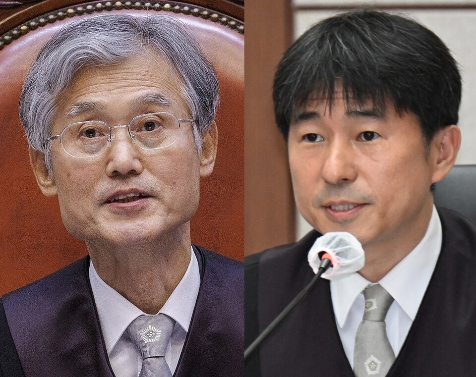 조희대 대법원장(왼쪽), 지귀연 부장판사 (사진=연합뉴스)
