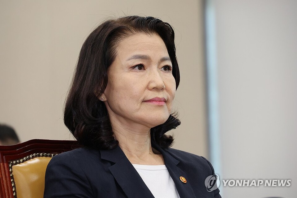 11일 서울 여의도 국회에서 열린 과학기술정보방송통신위원회 전체회의에 이진숙 방송통신위원장이 출석해 있다. (사진=연합뉴스)