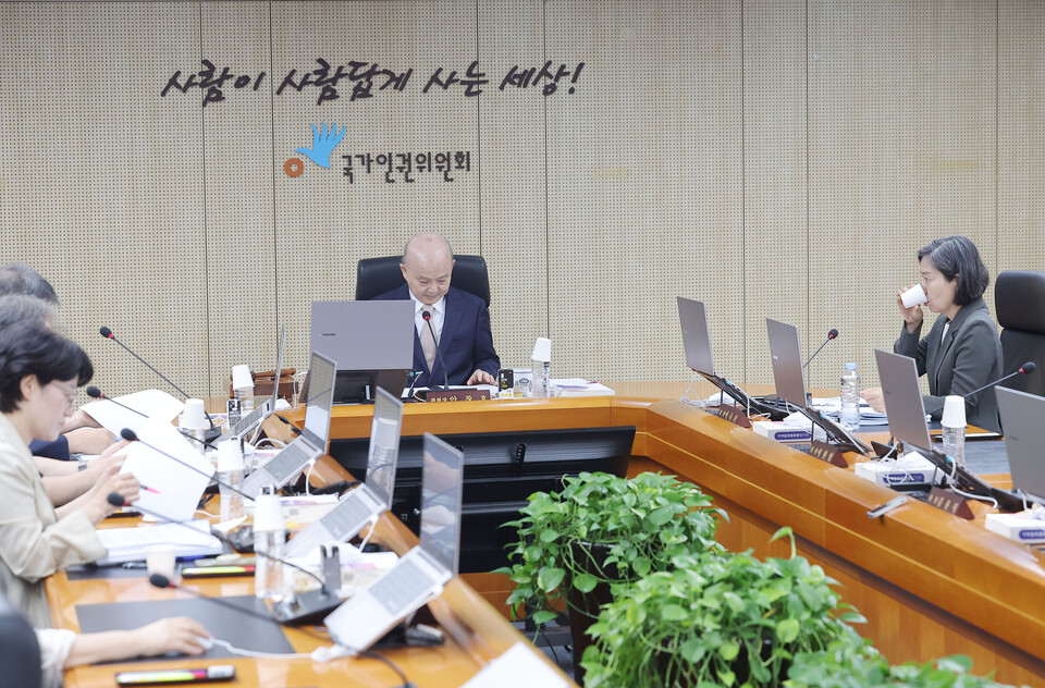 인권위 전원위원회 (연합뉴스)