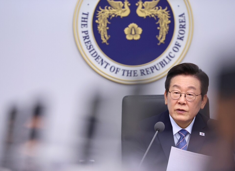 이재명 대통령이 지난 18일 서울 용산 대통령실에서 열린 제11차 수석보좌관회의에서 발언하는 모습 (사진=연합뉴스)