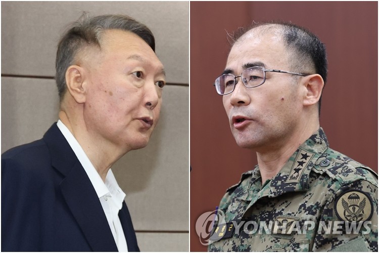 윤석열 전 대통령과 곽종근 전 특수전사령관 (사진=연합뉴스)