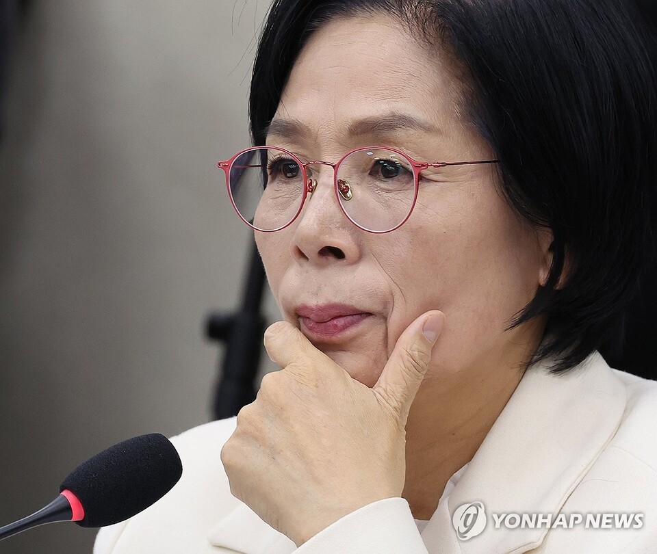 29일 서울 여의도 국회 과학기술정보방송통신위원회에서 열린 과학기술정보통신부 등에 대한 종합감사에 최민희 위원장이 참석해 있다. (사진=연합뉴스)